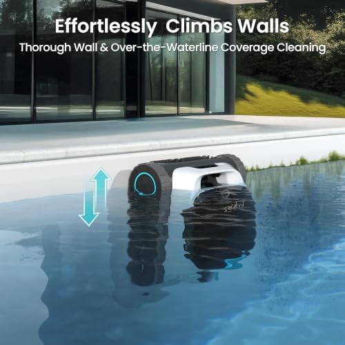 Image of (2026 Upgrade) (Renewed) Aiper Scuba N1 Robotic Pool Cleaner,270 Min Runtime, Floor /Wall /Waterline /Shallow Area Cleaning, Ultra-fine Filter, Smarter Navigation, App Support-Black&White