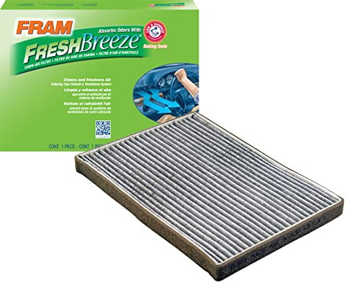 FRAM Fresh Breeze Cabin Air Filter with Arm & Hammer Baking Soda, CF10731 for Select Suzuki Vehicles , white