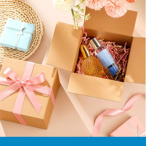 Image of Qilery 200 Pcs Small Shipping Boxes White Corrugated Cardboard Box