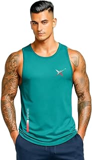 Earth Star Men's Cotton Tank Top, Sleeveless Gym Vest | Vest for Man Graphic Logo Print Design for Workout, Beach | Sports... Price In India