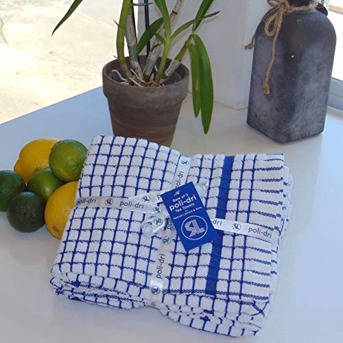 poli-dri Kitchen Tea Towels by Samuel Lamont and Sons (Blue, 3 Pack) - Image 4