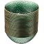 Hammered Green With Gold Rim