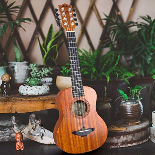 Aklot 8 Strings Ukulele,Tenor Ukelele 26 Inch Solid Mahogany Uke With Gig Bag Belt Extra Strings For Professionals #TOP5