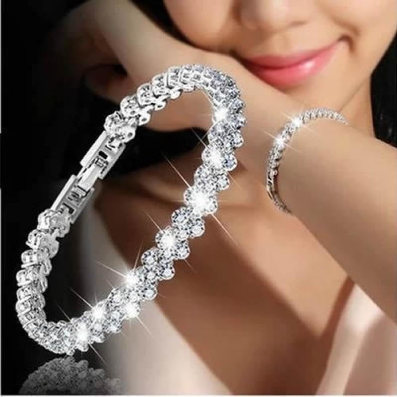 Women Jewelry 925 Silver Sterling Silver Bracelet Fashion Cuff Bangle Chain Bracelets Practical Processed3
