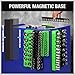 Magnetic Socket Organizer Holder Tool: 8PCS Set includes 2PCS 1/4