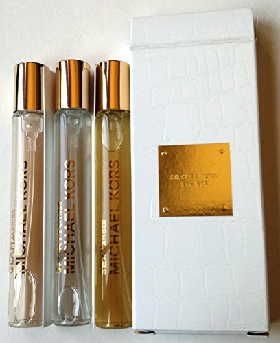 Michael Kors Sexy Amber Glam Jasmine Sporty Citrus Perfume Sets 0.24oz / 7ml Each