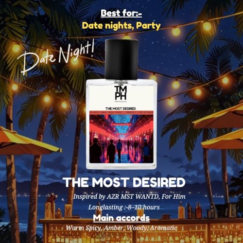 Image of TMPerfumehouse The Most Desired EDP for Men | Sweet, Seductive & Long Lasting Perfume Spray | Warmspicy, Amber & Sweet Fragrance | Luxury Gift for Him | TMPH | 50ml