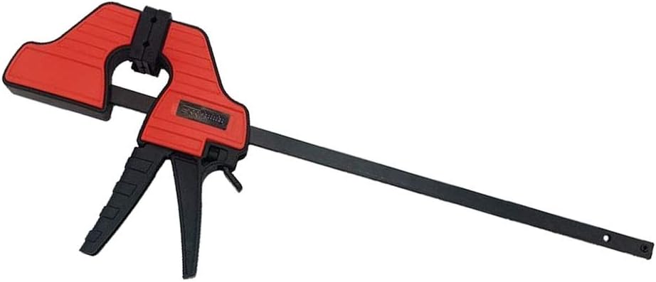 Heavy Duty F Clamp Wood Working Quick Grip Wood Clamp Bar Clamp with Steel Plastic Grip 12-inch High Strength Clamping Force European Standard Material - 12-inch