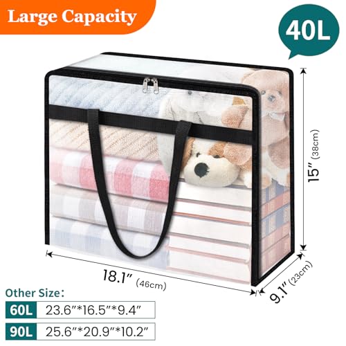 TasticTotes Clear Plastic Storage Bags