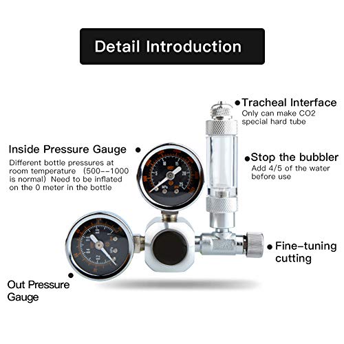 Pssopp Regolatore di CO2 per Acquario Dosatore di