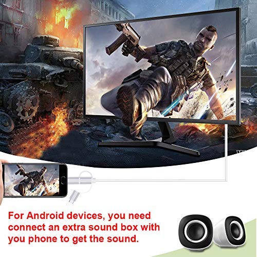 3 in 1 HDMI Cable Adapter, ZAMO 1080P USB/Type-C to HDMI Adapter Mirror Mobile Phone Screen to TV/Projector/Monitor Compatible with S8/9 Note 8/9 and More Android Devices - Thumbnail 2