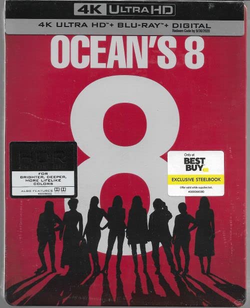 Oceans 8 (u.s. Exclusive Steelbook - 4k Ultra Hd + Blu-ray) Sandra Bullock