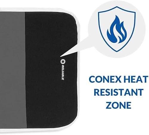 Miniatura 4 de Reliable Tabla de planchar para el hogar de 220 IB, hecha en Italia, tabla de planchar portátil con almohadilla de espuma viscoelástica de espuma