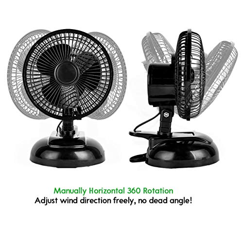 Beyond Breeze 6-Inch Convertible Desk & Clip On Fan 2 Quiet Speeds Adjustable Tilt Table Fans With Steel Safety Grill, Ideal For The Home, Office, Dorm #TOP3