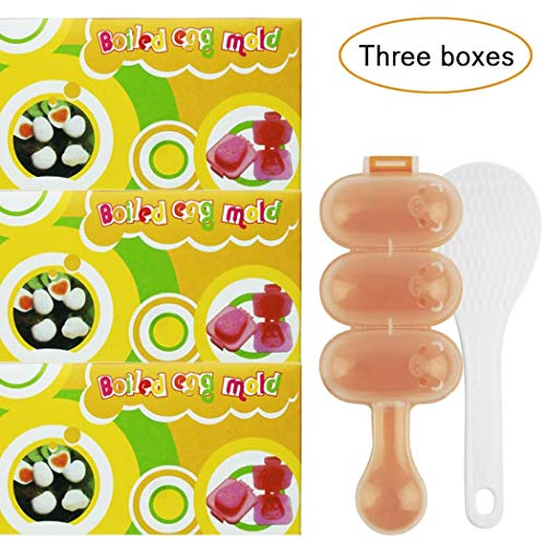 SQdeal HG6 Cartoon Cute Boil Egg Sushi Rice Decorating Mold, Rice Ball Mold Mould (Pack of 8) - Thumbnail 6