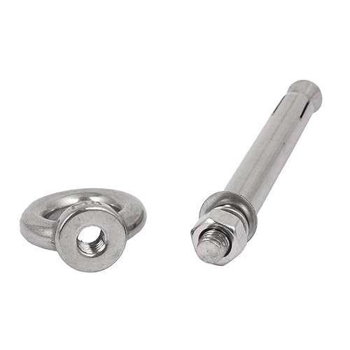 Miniatura 2 de IIVVERR Tornillos de expansión M8x100mm Pernos de anclaje de gancho cerrado, 2 piezas para ladrillo de hormigón de pared (Tornillos de expansión