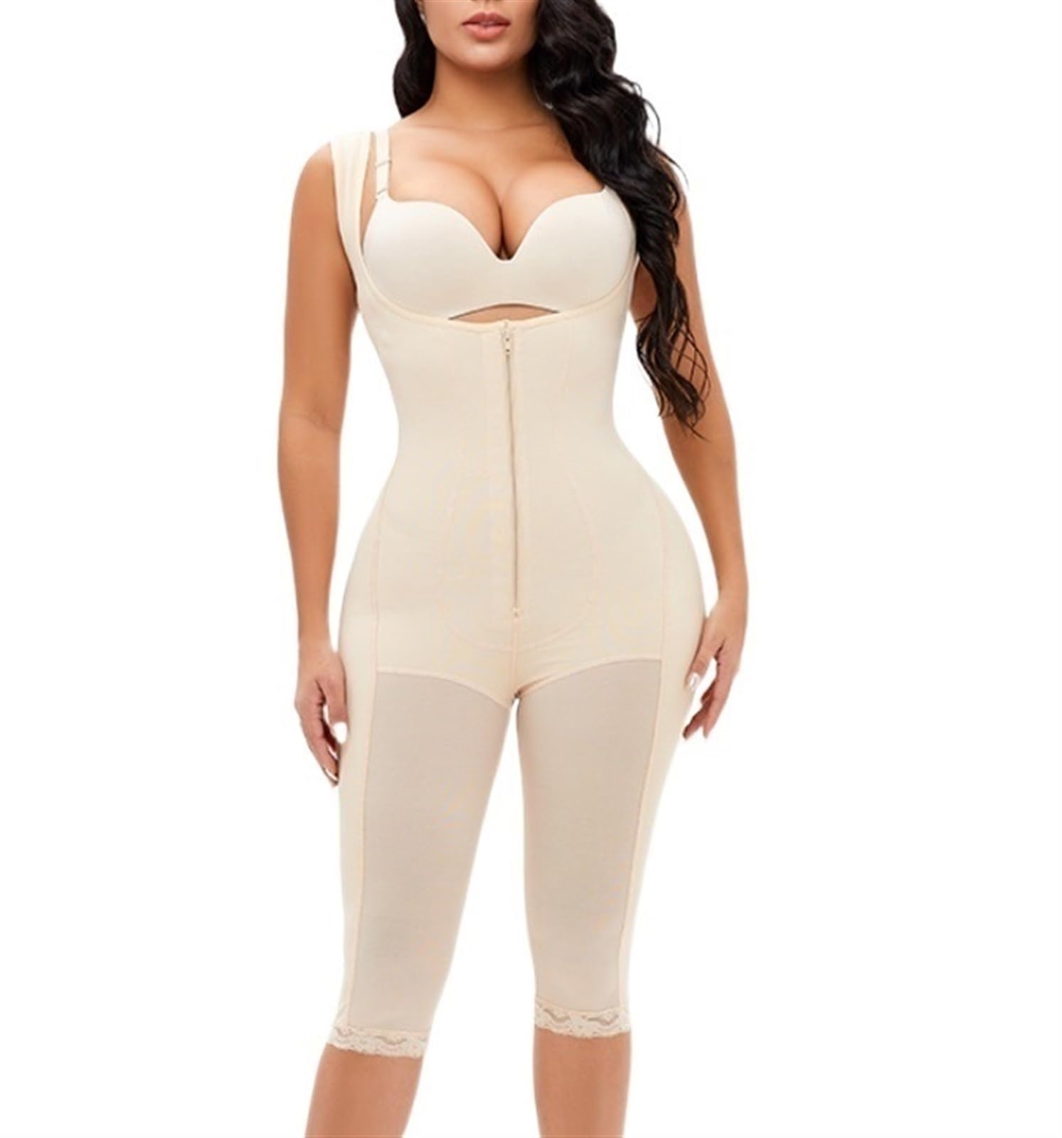 Kiryu Women's Skin Bbl Stage 2 Faja Colombianas Bodysuit For Tummy Control Shapewear Post Surgery Compression Garment Body Shaper, Medium