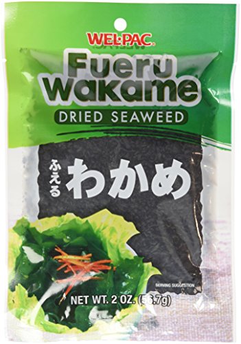 Wel-Pac - Fueru Wakame (Dried Seaweed) Net Wt. 2 Oz. (Pack of 4) Wel-Pac - Fueru Wakame (Dried Seaweed) Net Wt. 2 Oz. (Pack of 4)