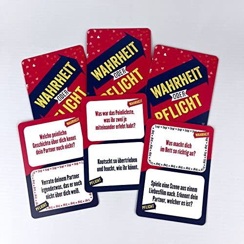 Wahrheit oder Pflicht – Für Paare: | Das Original. Der Klassiker unter den Partyspielen. Das perfekte Geschenk zu Hochzeit, Jahrestag, Valentinstag. Ab 18 Jahren