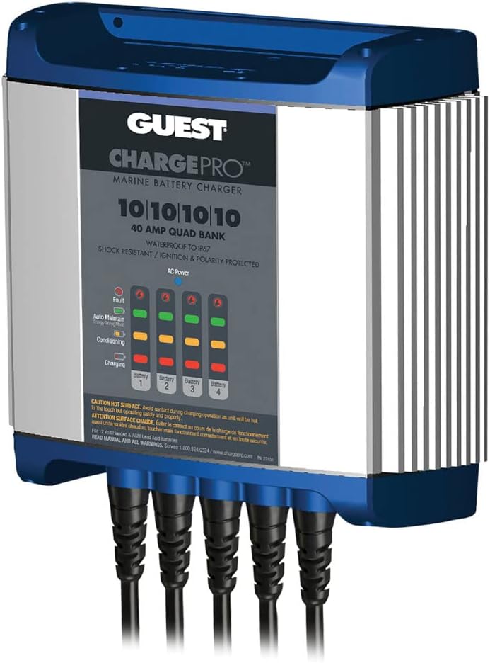 Guest 2740A Guest On-Board Battery Charger 40A / 12V; 4 Bank; 120V Input