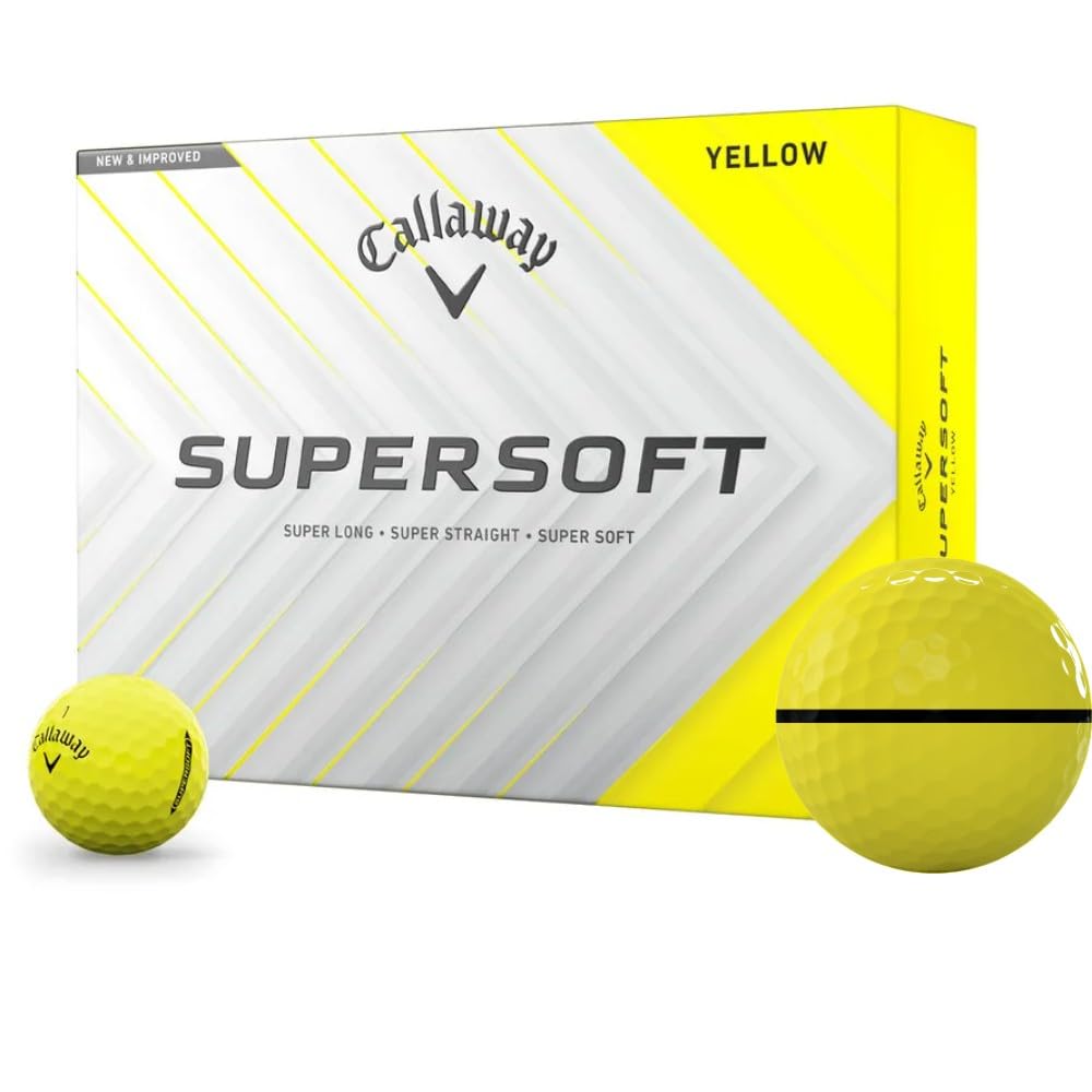 Callaway Golf Supersoft Yellow AlignXL Golf Balls - 2025 Model