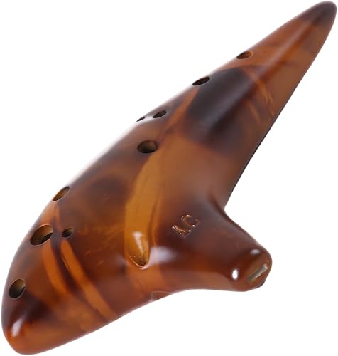 Miniatura 17 de Mulucky Ocarina de arcilla natural de 12 agujeros con accesorios Caja de regalo para instrumentos musicales para principiantes, color azul oscuro