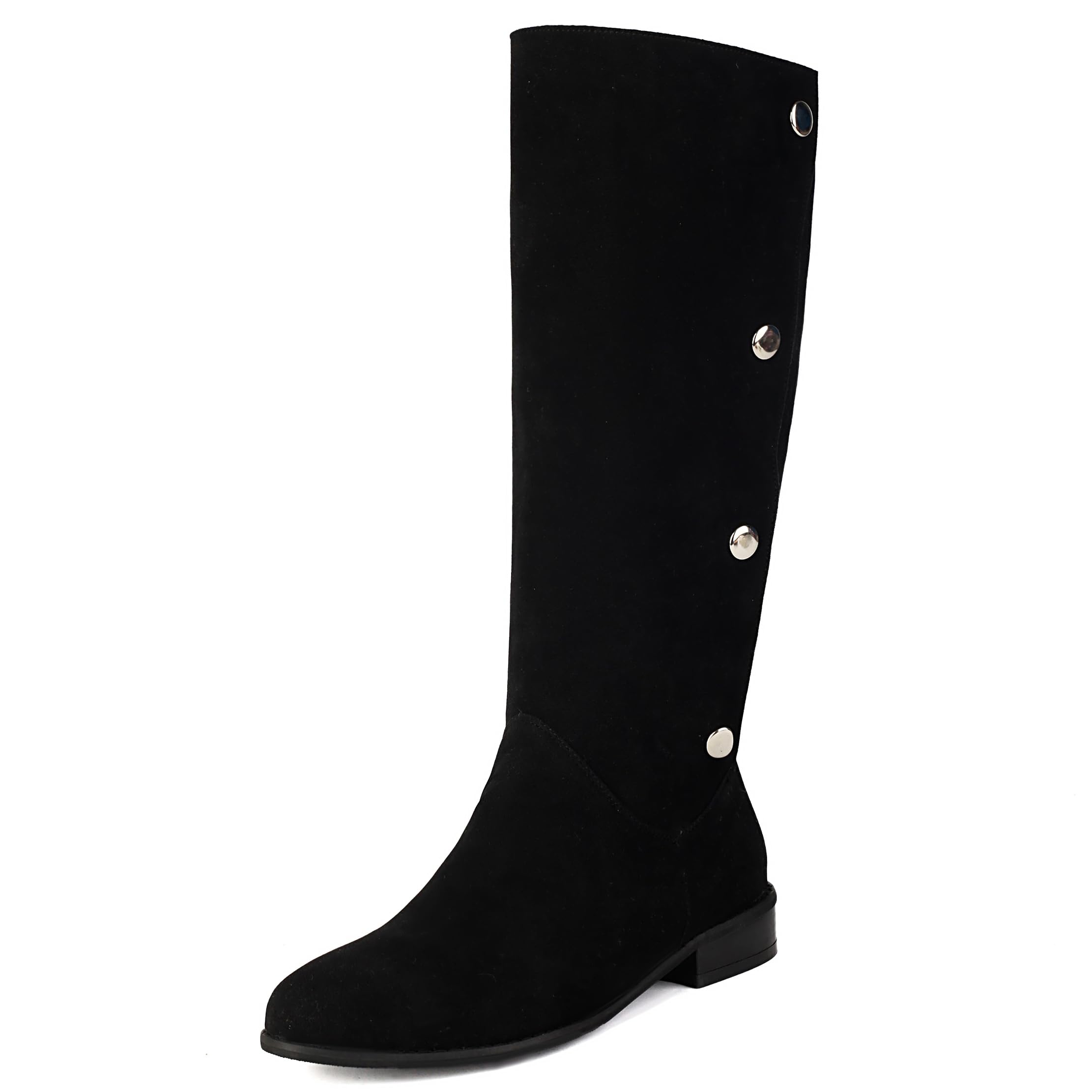 Women Comfortable Round Toe Knee High Riding Boots
