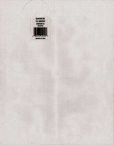Plastic Canvas 10 Mesh 10-1/2"X13-1/2"-White