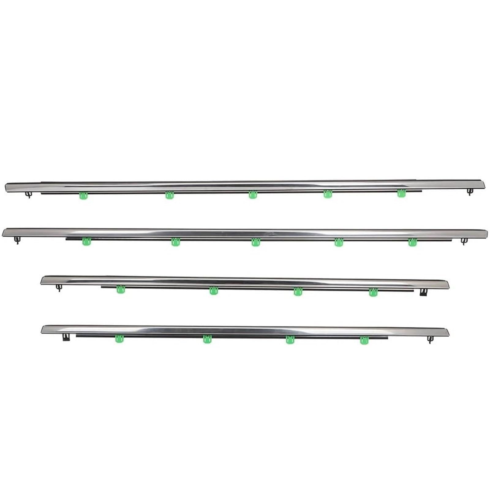 for CR-V 2007-2011 Outer Window Weatherstrip Seal Door Moulding Trim 4pcs Beltline Molding