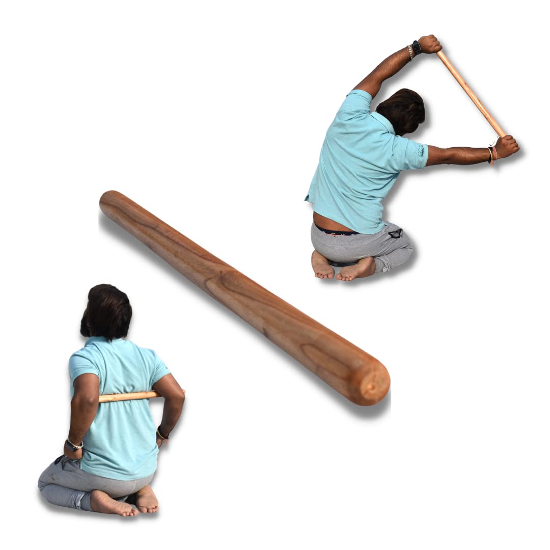 FIRE FITNESS Wooden Yoga Stick for Strength Training & Stretching Wooden Yoga Stick for Exercise men and wooden (B0C176DD3C) Amazon Price History, Amazon Price Tracker