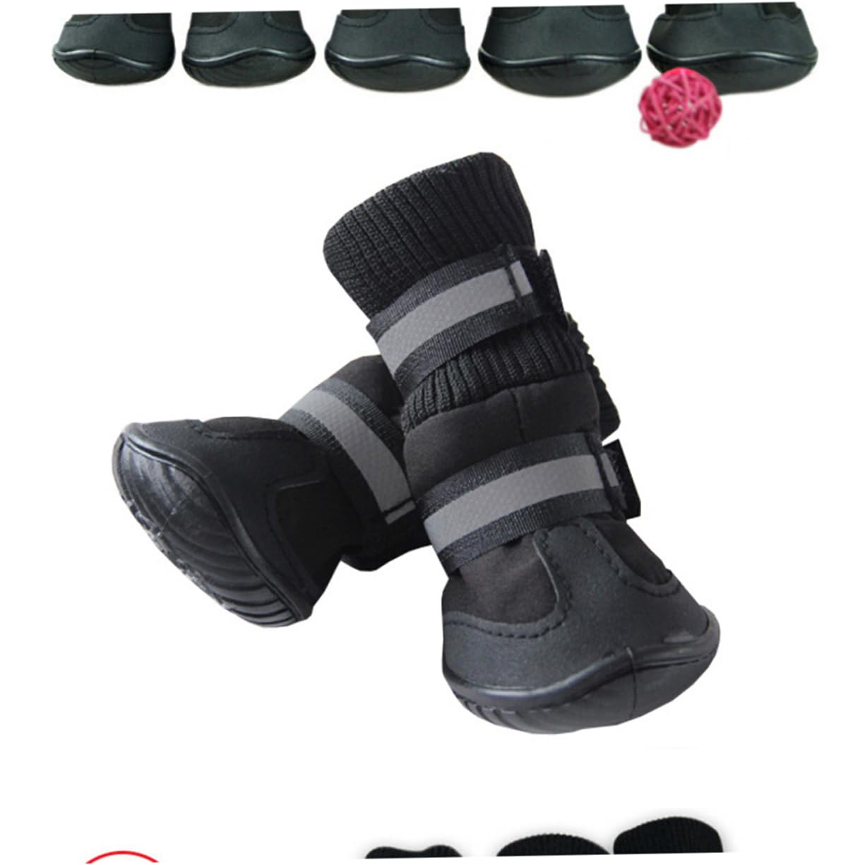 Angoily Chaussures pour Chien Imperméables et Antidérapantes en Tissu et Caoutchouc, Confortables et Protectrices pour Pattes, Taille XL, pour L'extérieur