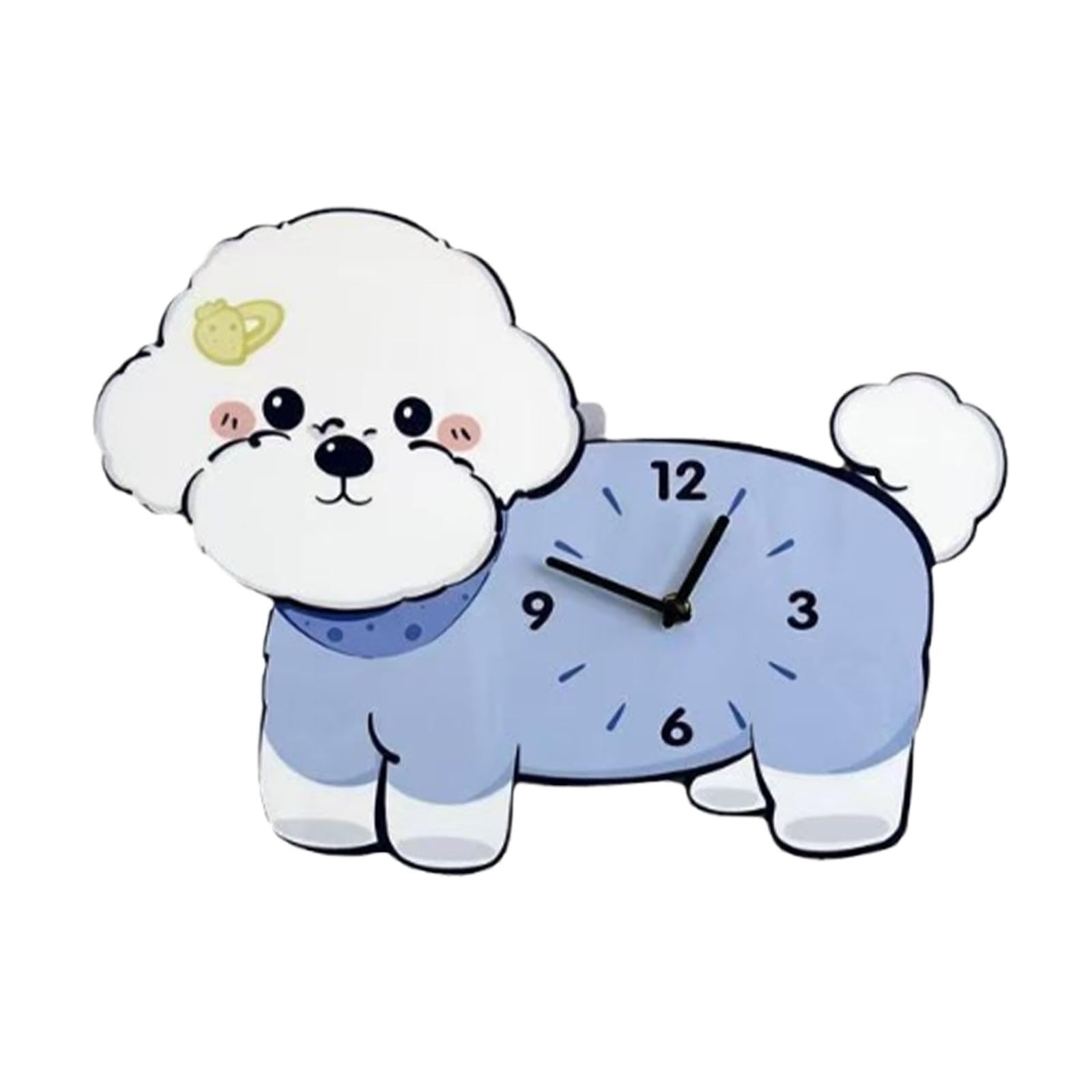 Horloge murale Bichon decorative pour sublimer l'ambiance de votre cuisine