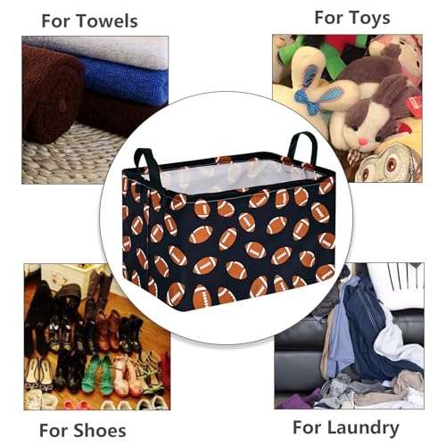 Image of MAIZMZ Kids Hamper Storage Bins Organizer Toy Box Laundry Basket Large Canvas Collapsible Chest for Home /Dorm /Kitchen /Pet /Office /Closet /Shelf /Gift Baskets