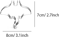 Vista 2 de Manta Ray Mobula - Cortador de galletas con forma de pez