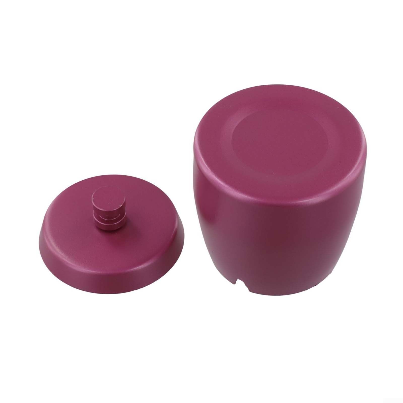 Récipient collecteur de suie en acier inoxydable avec couvercle sécurisé coupe-vent (violet)