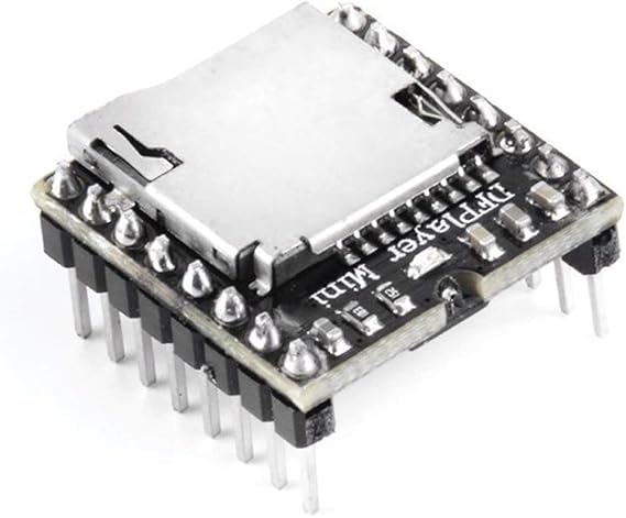 Hailege 2pcs MP3 Player Mini MP3 Player Audio Voice Module TF Card U Disk Board DFPlayer Audio Voice Music Module for Arduino