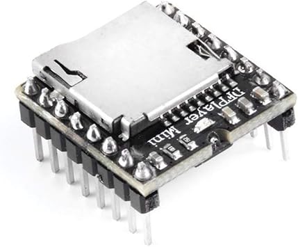 Hailege 2pcs MP3 Player Mini MP3 Player Audio Voice Module TF Card U Disk Board DFPlayer Audio Voice Music Module for Arduino