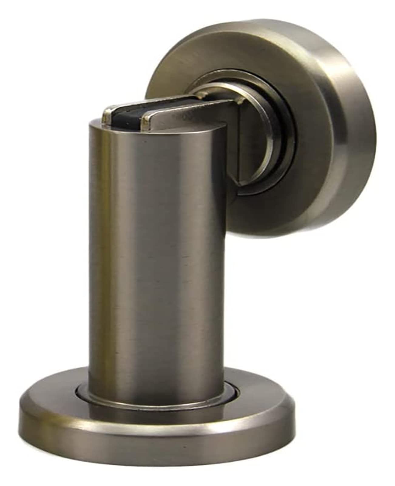 Door Stop， Stainless Steel Thick Magnet Metal Anti-Collision Magnetic Household Device(Brushed Steel)