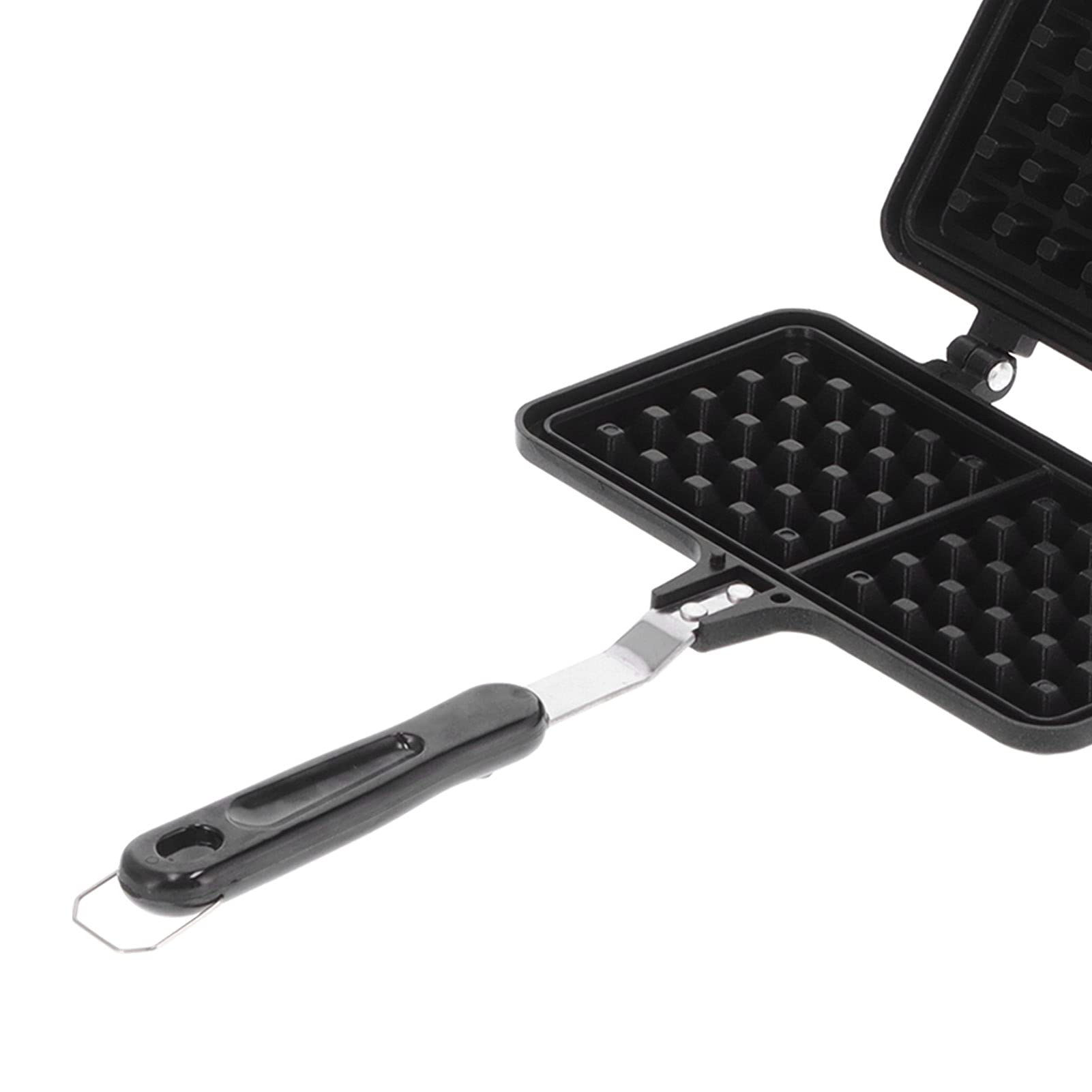Moule à Gaufres, Poêle à Gaufres Portable en Fonte, Moule à Gaufres Domestique, Moule à Gâteaux, Moule à Gaufres Antiadhésif Double Face