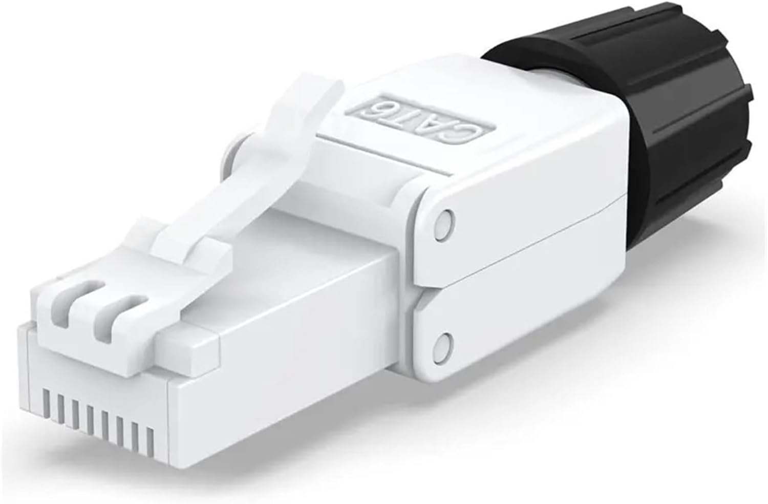 RJ45 Cat8 Cat7 Cat6A Connector Reusable Ethernet Termination(2PCS,CAT6A UTP Connector)