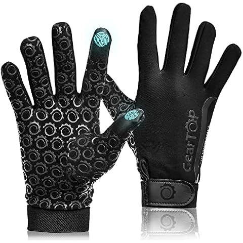 GearTOP Running Gloves for Men & Women for Cold Weather, Touchscreen Winter Gloves Men Reflective Running Gear, Warm Glove Liners for Hiking, Freezer Gloves (Performance, Large) Cover