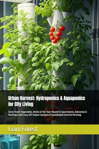 Urban Harvest: Hydroponics & Aquaponics for City Living: Grow Fresh Vegetables, Herbs & Fish Year-Round in Apartments, Balconies & Rooftops with Easy ... Sustainable Vertical Farming (Urban Farming)