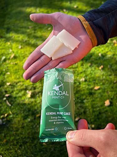 KMC Energy Bars Pocket-sized, Original Flavour, Kendal Mint Cake Recharged, Vegan, Gluten Free with essential Electrolytes & Vitamins35g (Original, Pack of 6) - Image 6