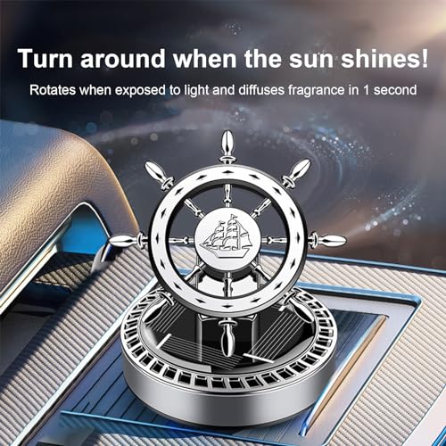 Difusor de Aroma Solar, Ambientador giratório Sun Power com baixo ruído, Acessórios interiores de ve