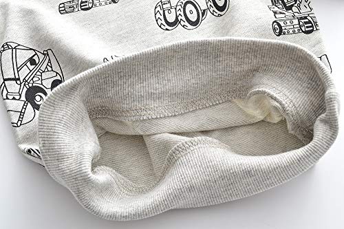 Little Hand Sweatshirts For Boys Excavator Hoodie Pullover Grey Toddler Cotton Clothes 5 6 T #TOP5