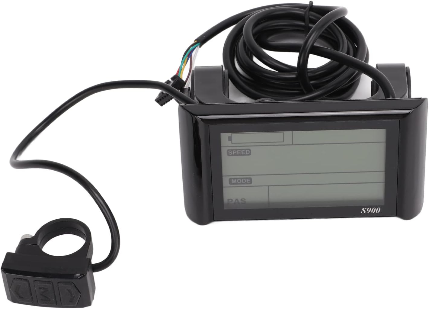 BTER Electric Bicycle Display, Multifunctional S900 36V 48V Universal Upgrade eBike LCD Display with 5 Pin SM Waterproof Socket, Durable Electric Bicycle LCD Display Meter for Bicycle Modification