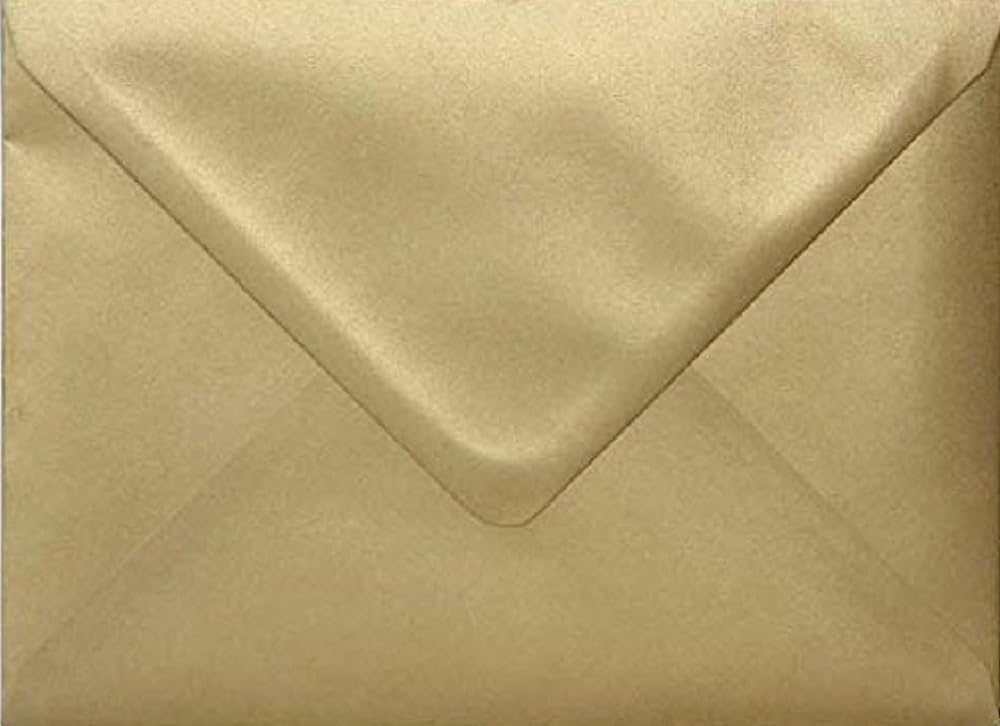 C5 / A5 Metallic Gold Envelopes x 10 Amazon.co.uk Stationery