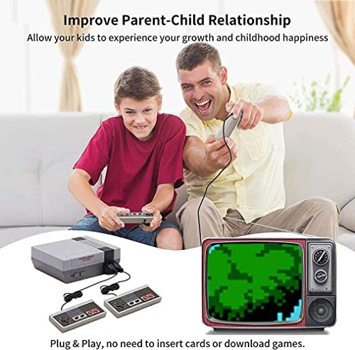 Classic Mini Retro Game Console, Retro Gaming Console Built-in 620 Classic Games with 2 Classic Controller, Bring You Back to Childhood Memories