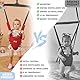 MOAS SHOP® Türhopser Baby: Türschaukel Baby, Baby Hopser, Alter 4-24 Monate, Max Kapazität 13kg, Ergonomischer Sitz mit Gurt, Höhenverstellbar, Türrahmen Schaukel, Stahlanker, Abwischbar | Rot |