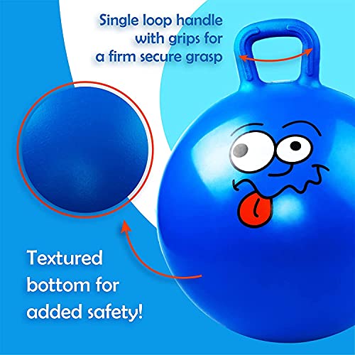 Image of Cloyster Gym, Sport & Outdoor Space Hopper Ball Bouncing Inflatable Sit and Bounce Hop Ball 2 to 20 Year, Rubber (1 PC) Assorted Color , Medium Size